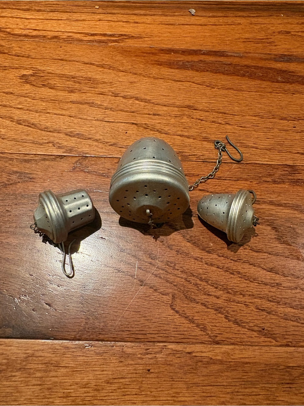 Vintage Silver Metal Tea Infuser Set